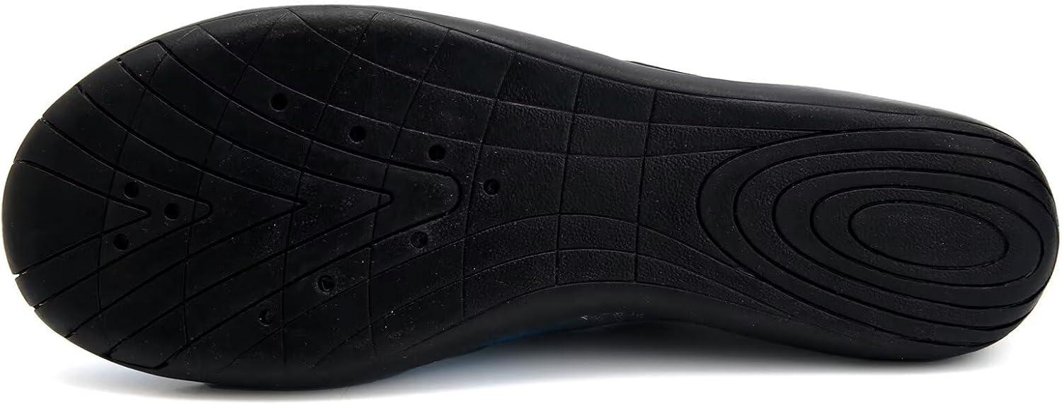 imageWaterShoesMensWomens QuickDry BarefootSwim Diving ShoesAquaSocks for Yoga Climbing Beach Surf FitnessTy03Black Blue