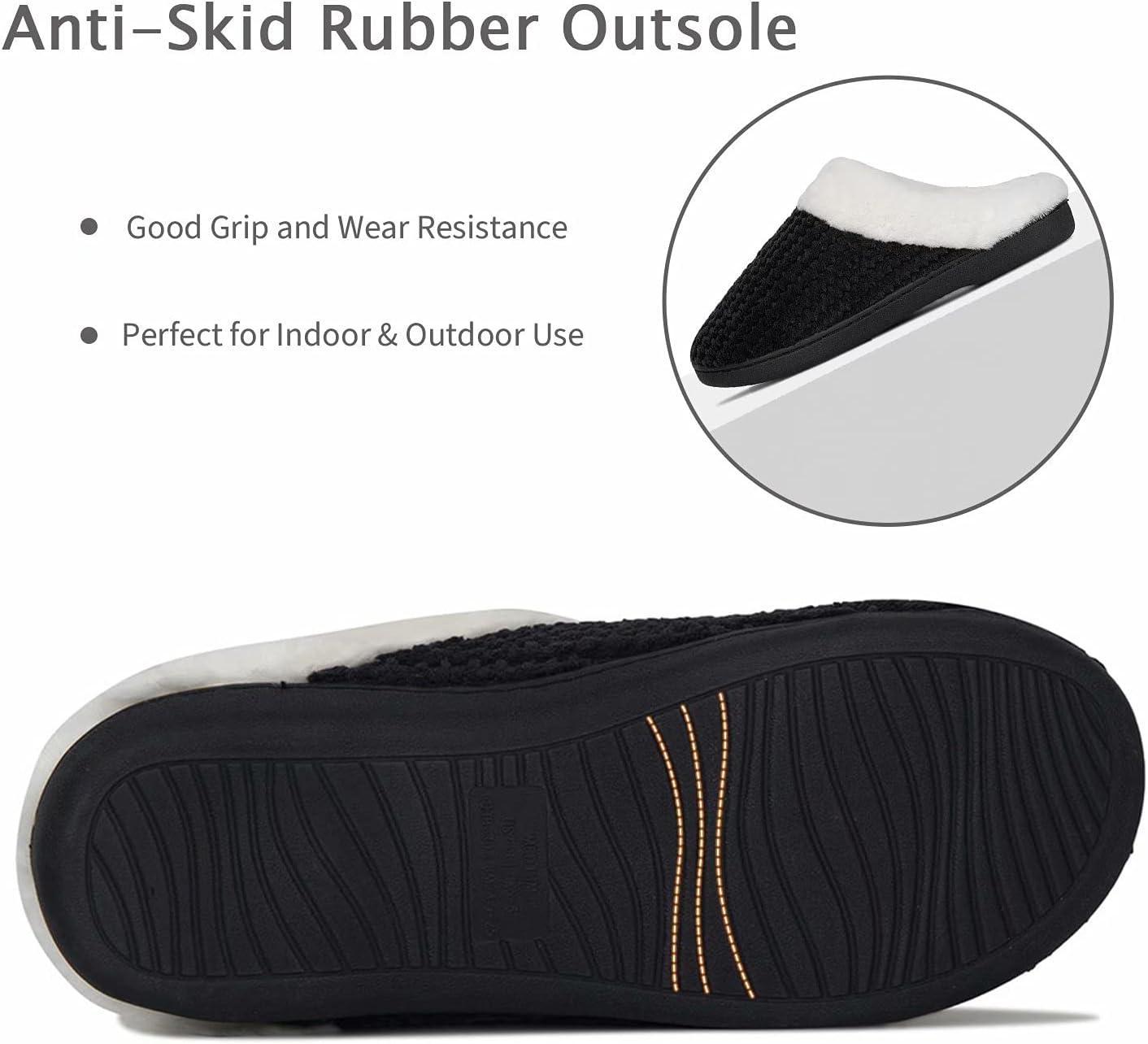 imageYALOX Slippers for Womens Warm Memory Foam AntiSlip House Shoes Comfortable Cotton Slippers Home Bedroom Shoes Indoor amp Outdoor
