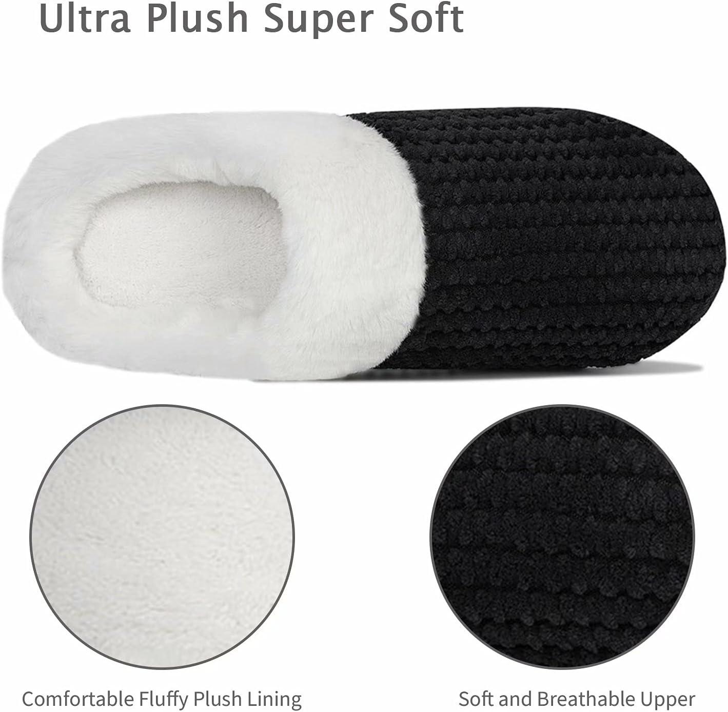 imageYALOX Slippers for Womens Warm Memory Foam AntiSlip House Shoes Comfortable Cotton Slippers Home Bedroom Shoes Indoor amp Outdoor