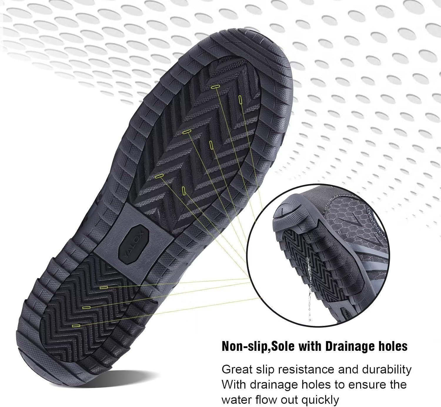 imageYALOX Water Shoes Mens Womens Swim Shoes Outdoor Beach Barefoot QuickDry Aqua Pool Socks Swimming Yoga Surfing Exercise148Dark Gray