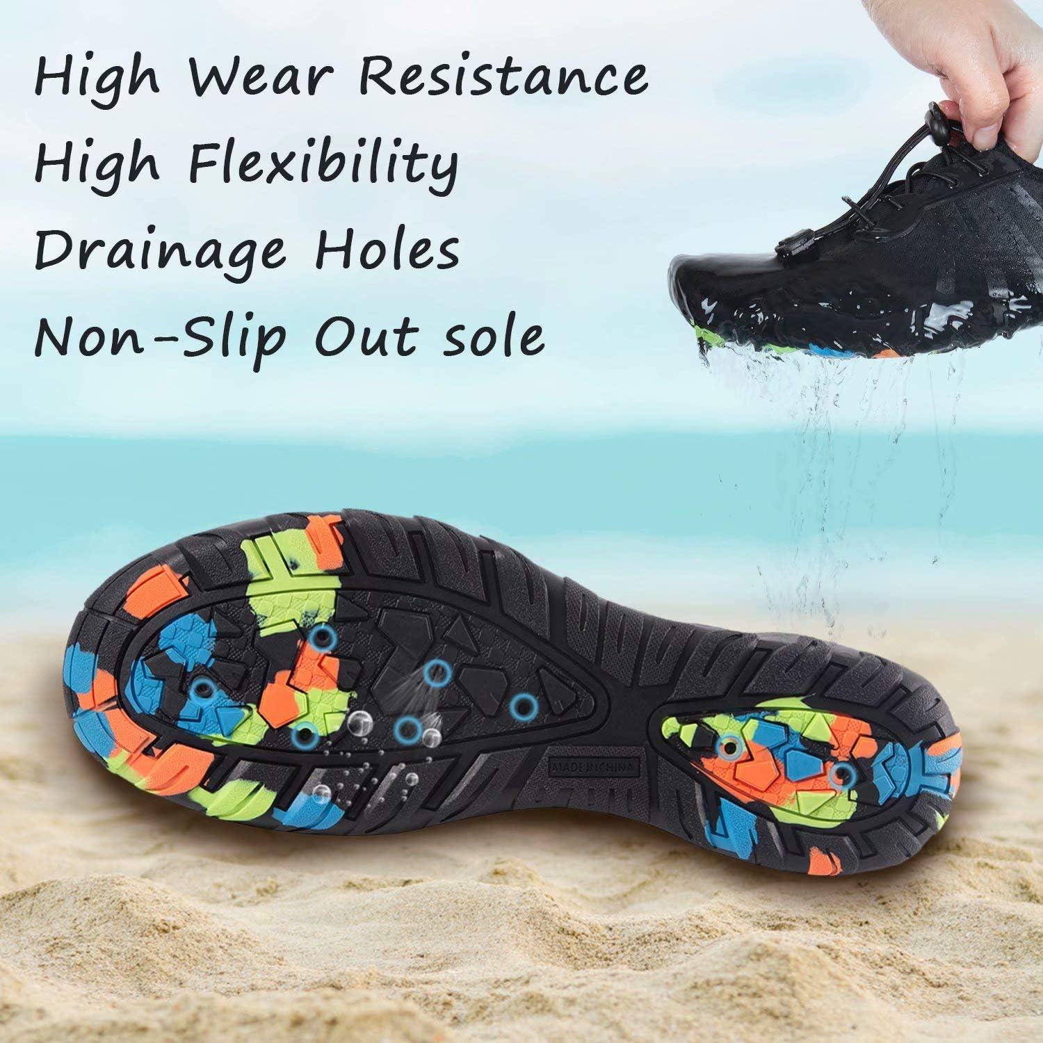 imageYALOX Water Shoes Mens Womens Swim Shoes Outdoor Beach Barefoot QuickDry Aqua Pool Socks Swimming Yoga Surfing Exercise244Green