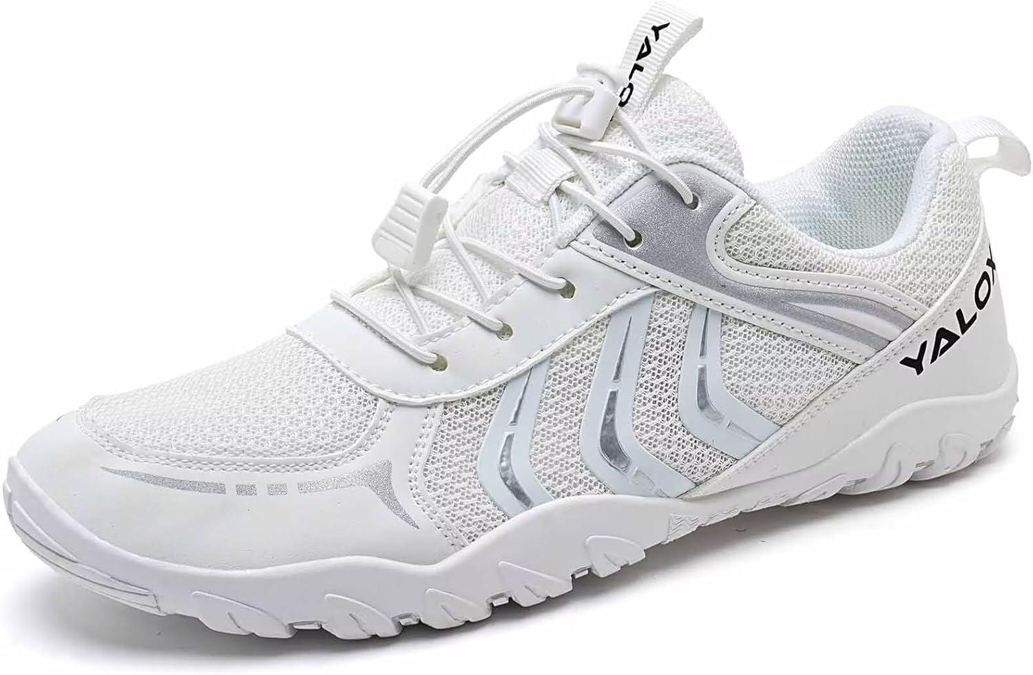 imageYALOX Water Shoes Mens Womens Swim Shoes Outdoor Beach Barefoot QuickDry Aqua Pool Socks Swimming Yoga Surfing Exercise741White