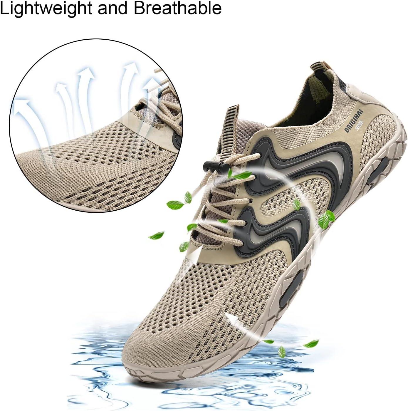 imageYALOX Water Shoes Mens Womens Swim Shoes Outdoor Beach Barefoot QuickDry Aqua Pool Socks Swimming Yoga Surfing ExerciseA021beige