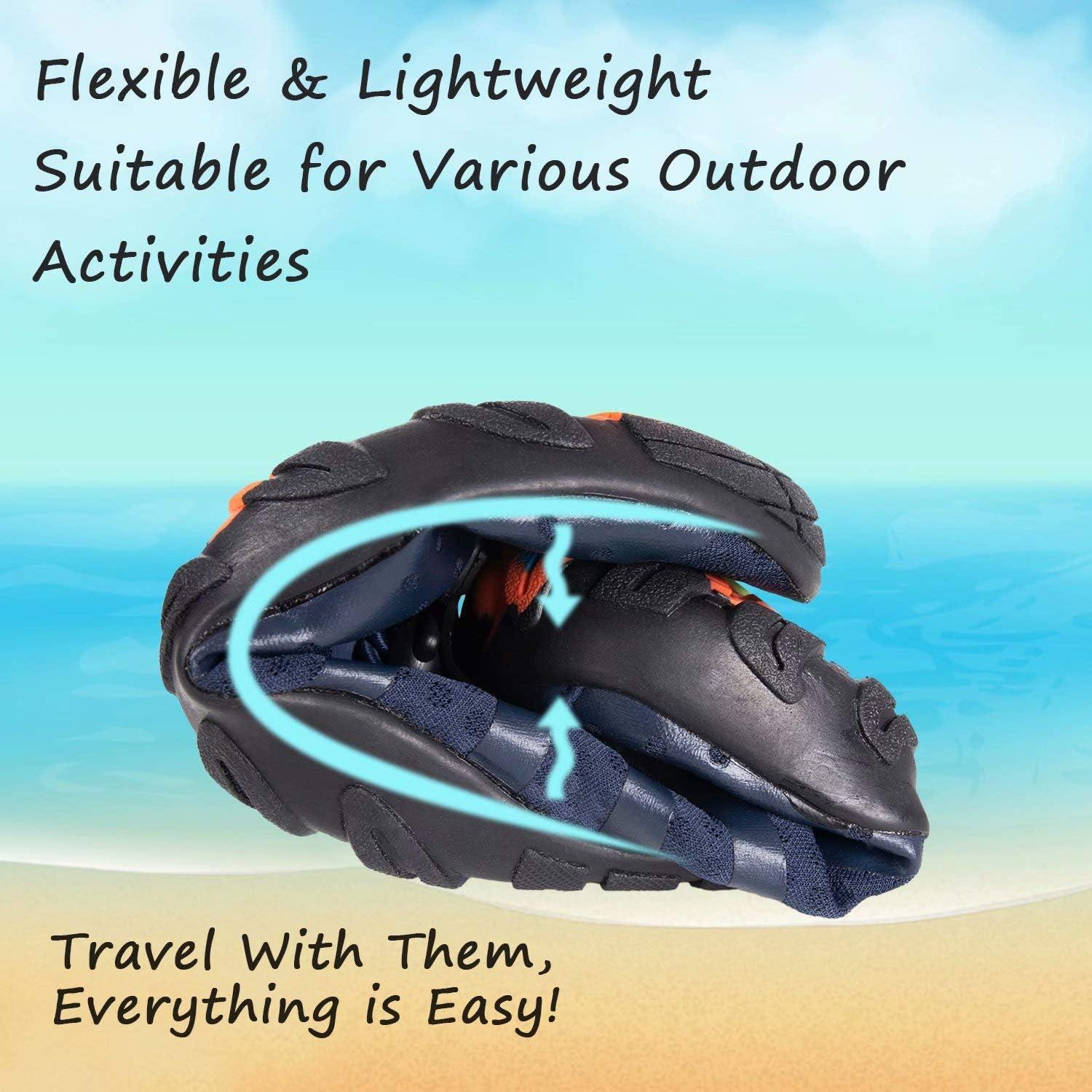 imageYALOX Water Shoes Mens Womens Swim Shoes Outdoor Beach Barefoot QuickDry Aqua Pool Socks Swimming Yoga Surfing ExerciseA8080sBlue