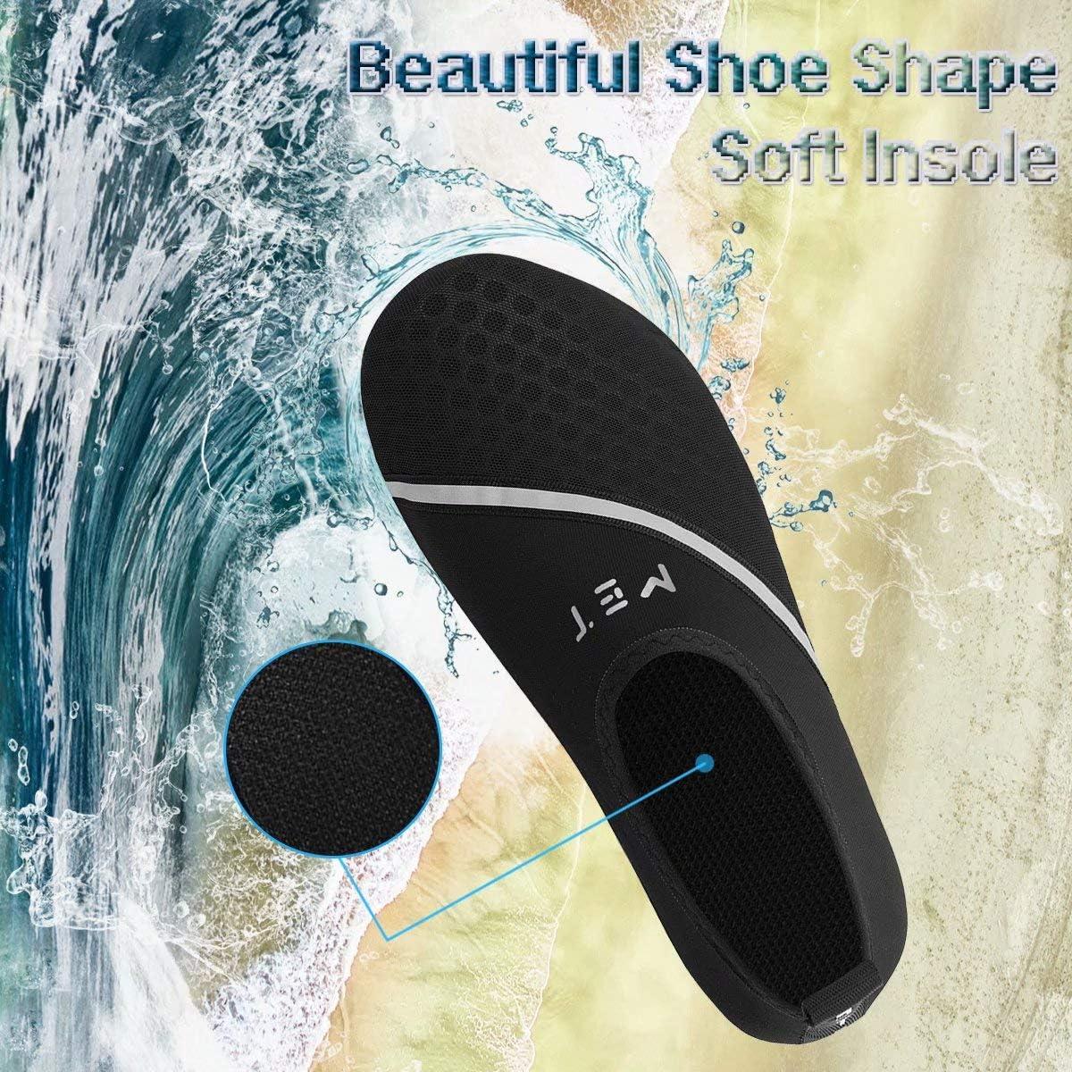 imageYALOX Water Shoes Womens Mens Outdoor Beach Swimming Aqua Socks QuickDry Barefoot Shoes Surfing Yoga Pool ExerciseDXbblack