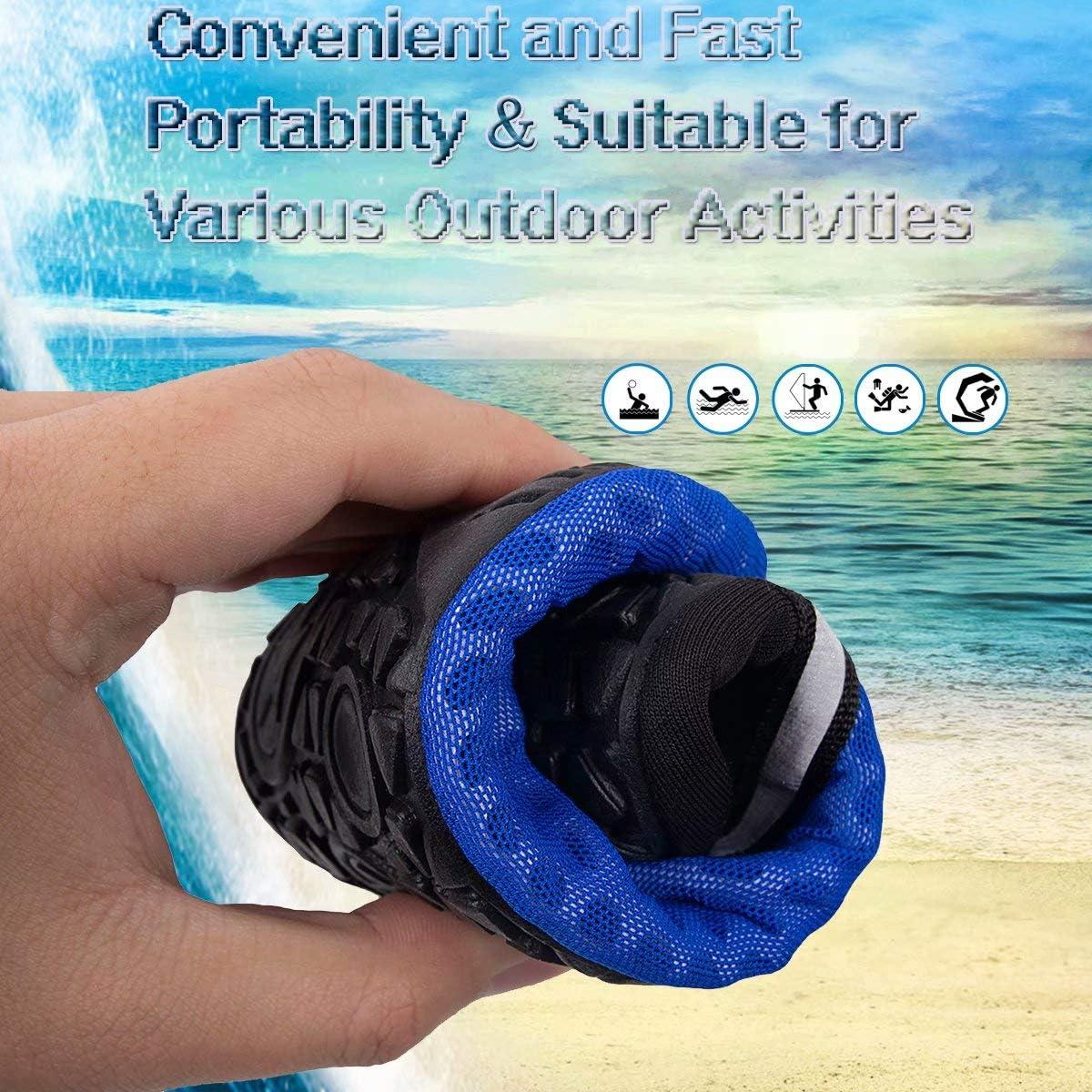 imageYALOX Water Shoes Womens Mens Outdoor Beach Swimming Aqua Socks QuickDry Barefoot Shoes Surfing Yoga Pool ExerciseDXbnavy