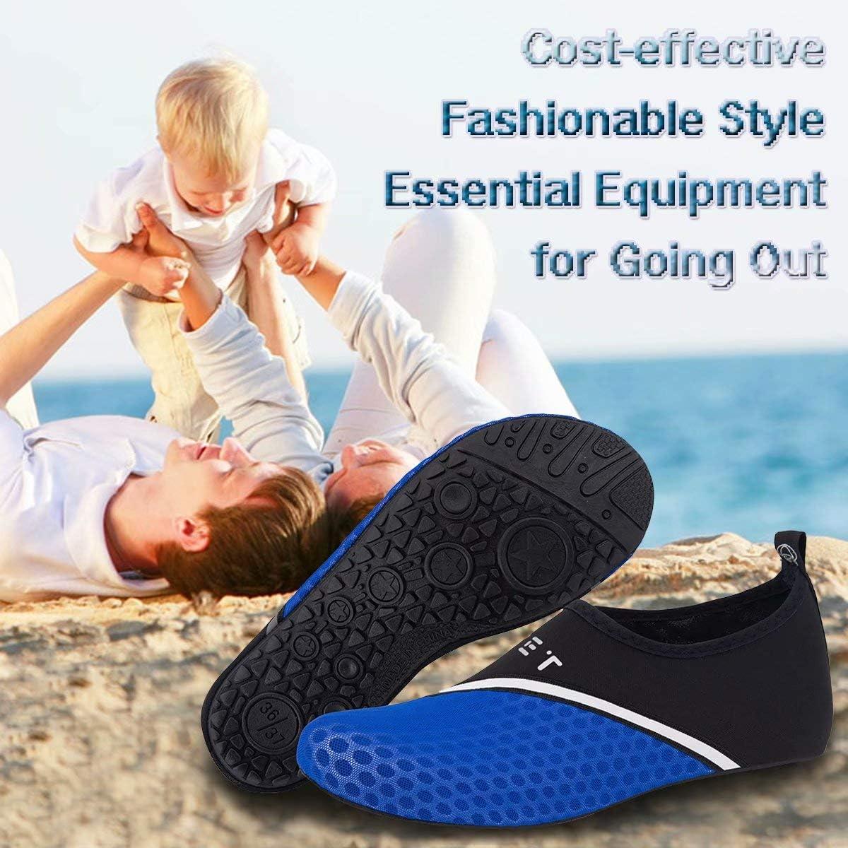 imageYALOX Water Shoes Womens Mens Outdoor Beach Swimming Aqua Socks QuickDry Barefoot Shoes Surfing Yoga Pool ExerciseDXbnavy