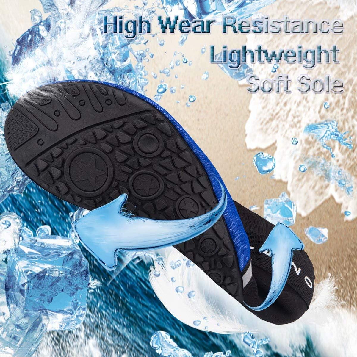 imageYALOX Water Shoes Womens Mens Outdoor Beach Swimming Aqua Socks QuickDry Barefoot Shoes Surfing Yoga Pool ExerciseDXbnavy