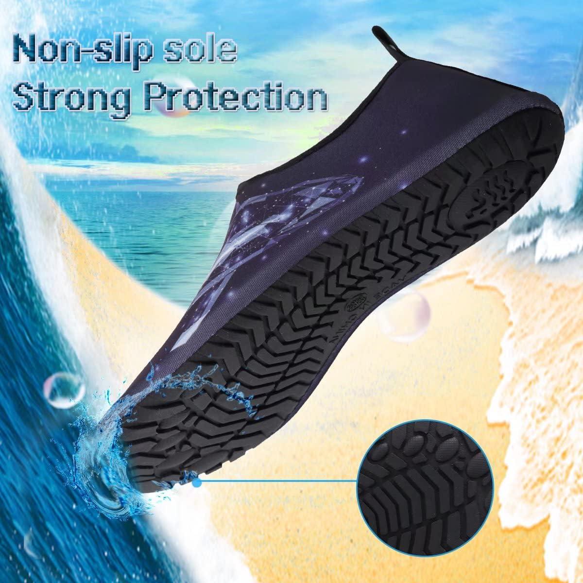 imageYALOX Water Shoes Womens Mens Outdoor Beach Swimming Aqua Socks QuickDry Barefoot Shoes Surfing Yoga Pool ExerciseFragment Whale