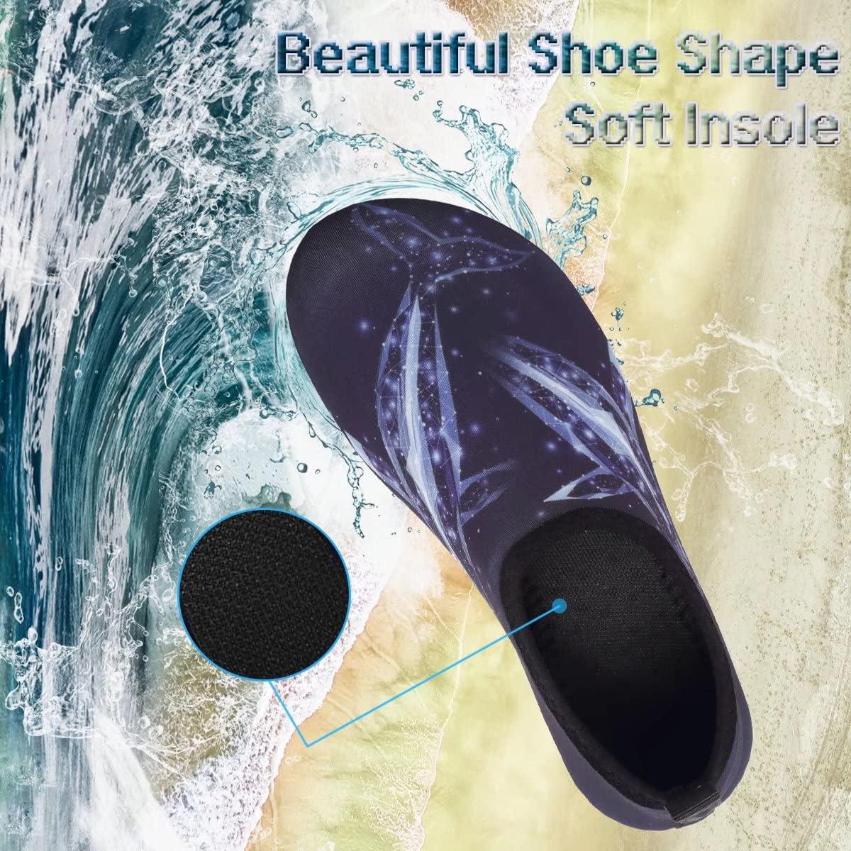 imageYALOX Water Shoes Womens Mens Outdoor Beach Swimming Aqua Socks QuickDry Barefoot Shoes Surfing Yoga Pool ExerciseFragment Whale