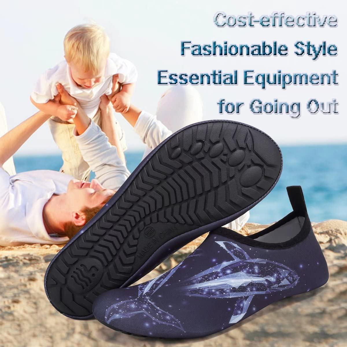 imageYALOX Water Shoes Womens Mens Outdoor Beach Swimming Aqua Socks QuickDry Barefoot Shoes Surfing Yoga Pool ExerciseFragment Whale