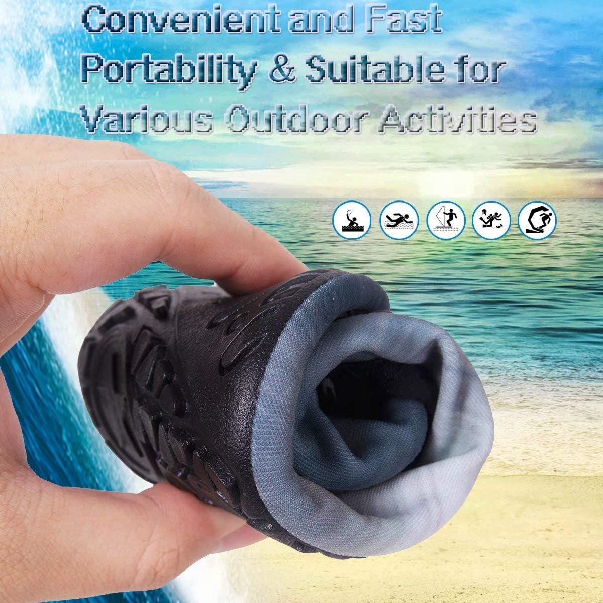 imageYALOX Water Shoes Womens Mens Outdoor Beach Swimming Aqua Socks QuickDry Barefoot Shoes Surfing Yoga Pool ExerciseGradient Grey