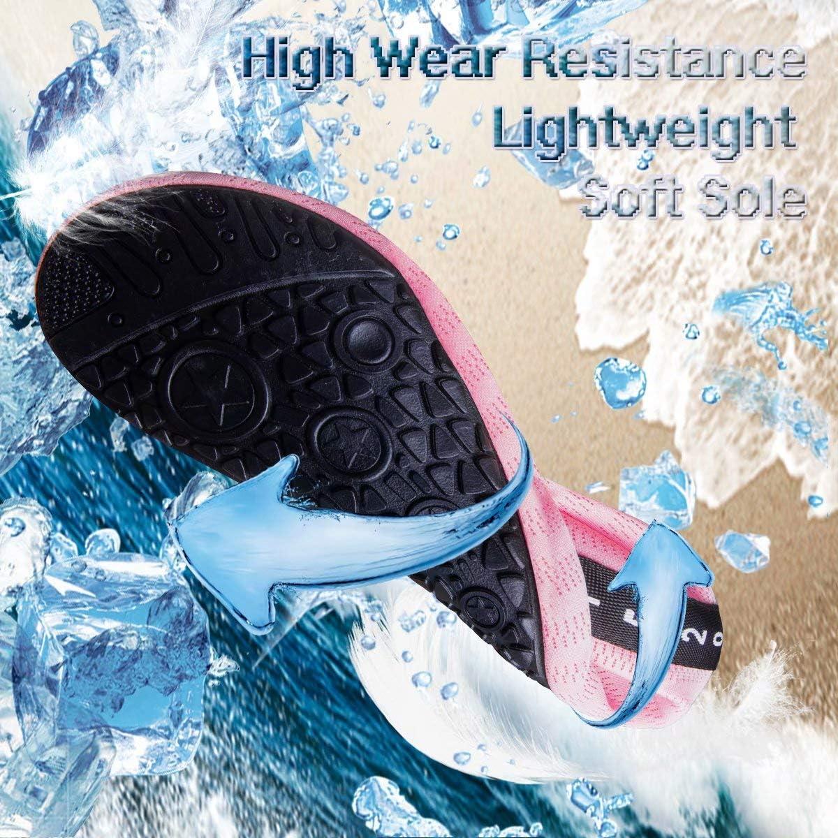 imageYALOX Water Shoes Womens Mens Outdoor Beach Swimming Aqua Socks QuickDry Barefoot Shoes Surfing Yoga Pool ExerciseLxypink