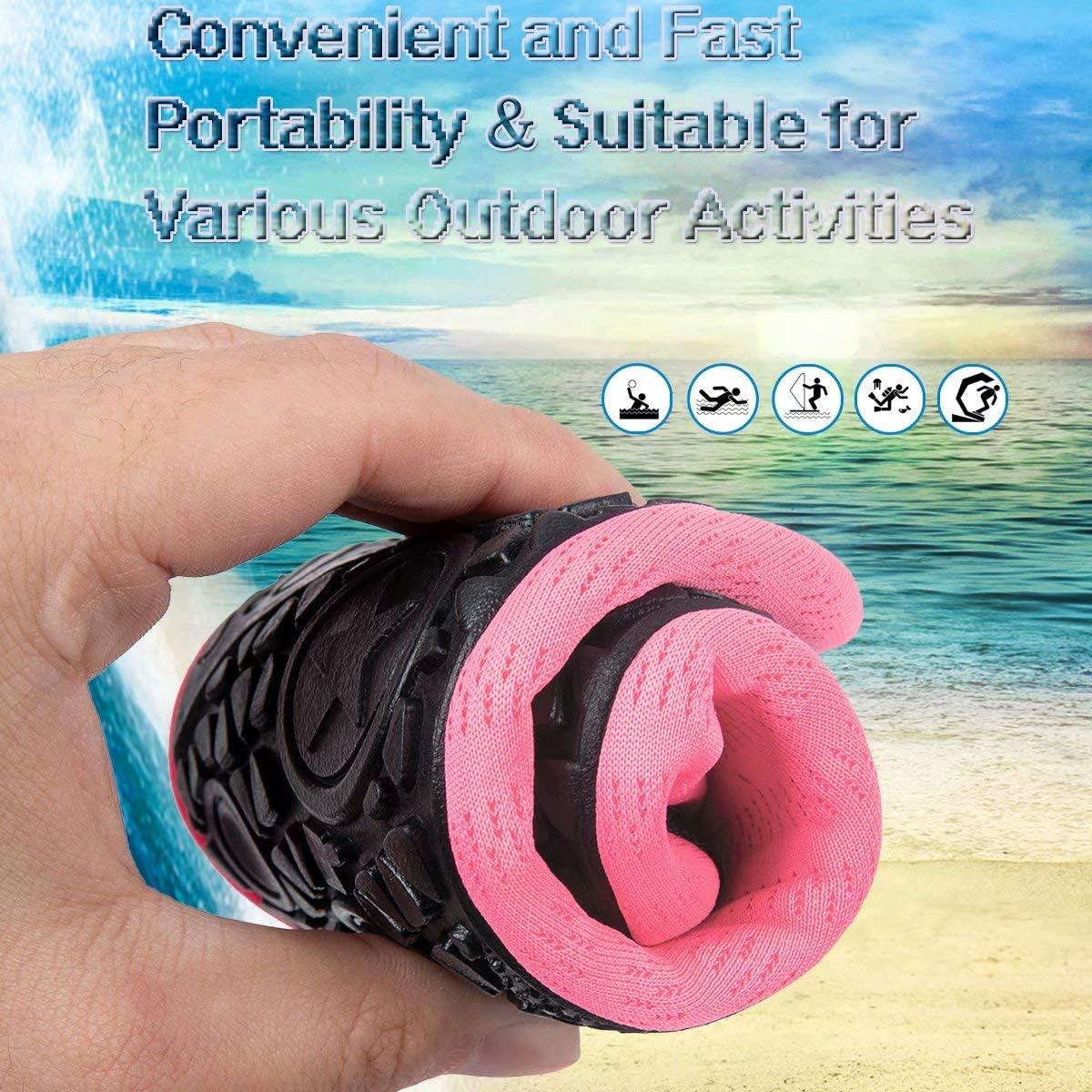 imageYALOX Water Shoes Womens Mens Outdoor Beach Swimming Aqua Socks QuickDry Barefoot Shoes Surfing Yoga Pool ExerciseLxypink