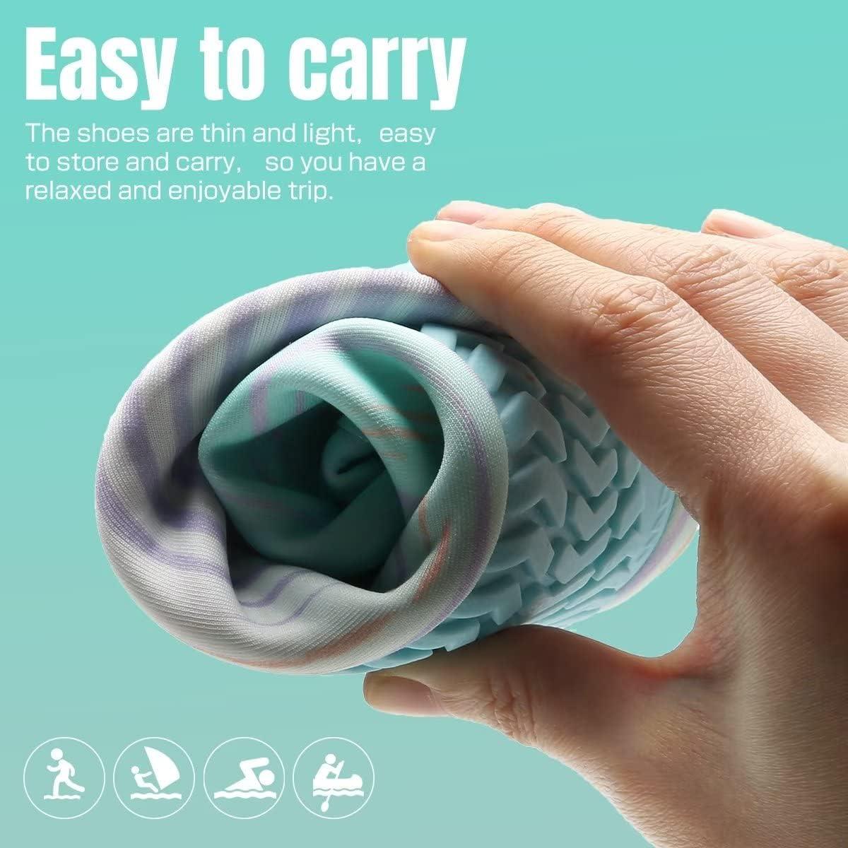 imageYALOX Water Shoes Womens Mens Outdoor Beach Swimming Aqua Socks QuickDry Barefoot Shoes Surfing Yoga Pool ExerciseNa3004whiteGreen