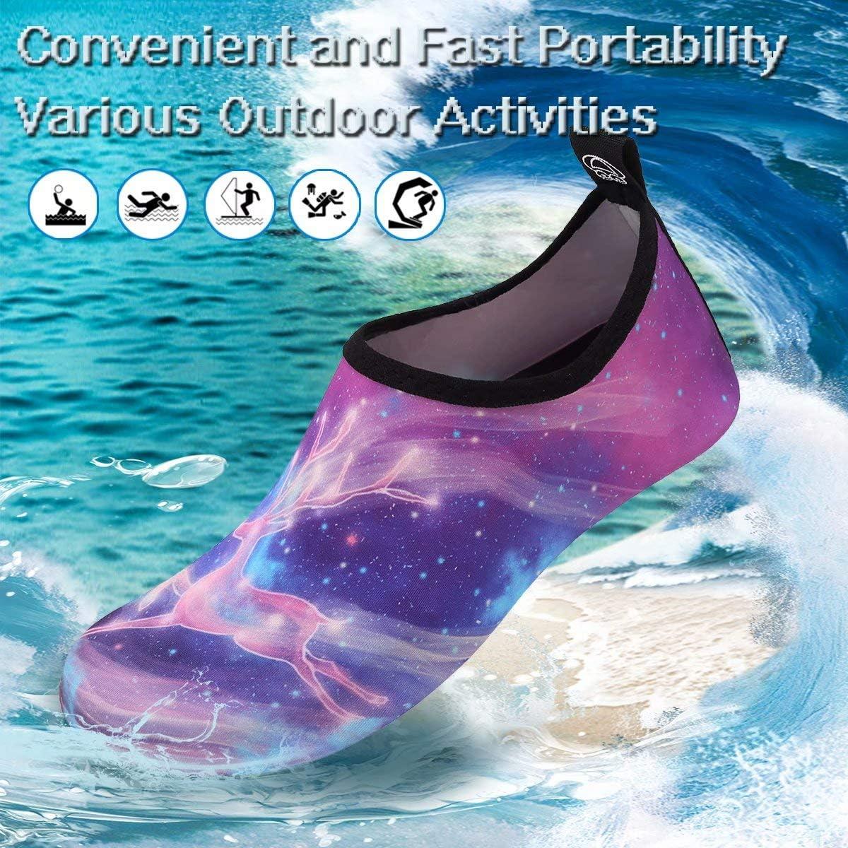 imageYALOX Water Shoes Womens Mens Outdoor Beach Swimming Aqua Socks QuickDry Barefoot Shoes Surfing Yoga Pool ExerciseStar Deer
