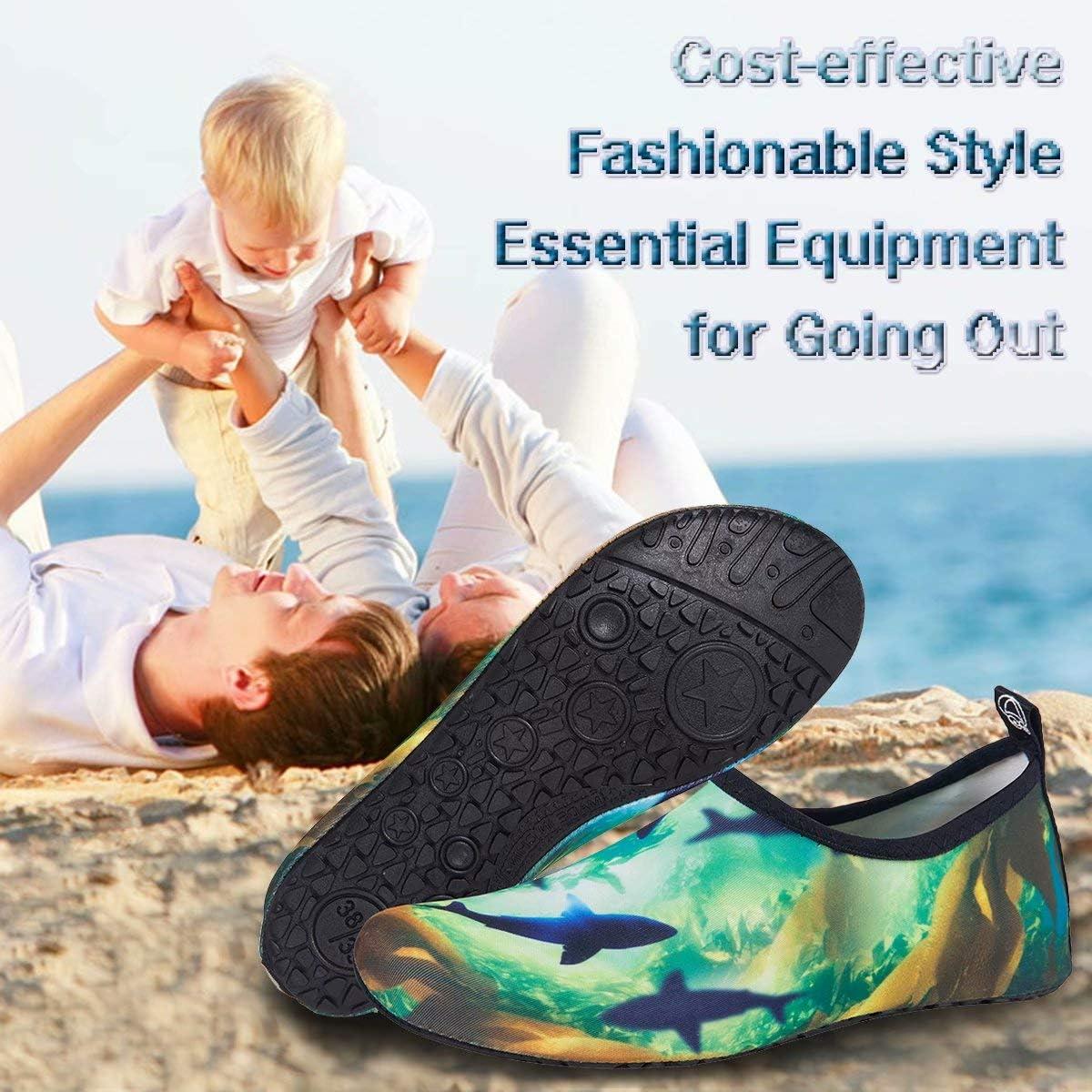 imageYALOX Water Shoes Womens Mens Outdoor Beach Swimming Aqua Socks QuickDry Barefoot Shoes Surfing Yoga Pool ExerciseSygreen