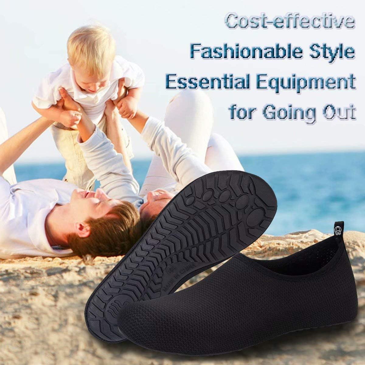 imageYALOX Water Shoes Womens Mens Outdoor Beach Swimming Aqua Socks QuickDry Barefoot Shoes Surfing Yoga Pool ExerciseXblblack