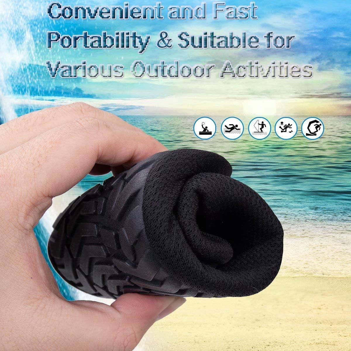 imageYALOX Water Shoes Womens Mens Outdoor Beach Swimming Aqua Socks QuickDry Barefoot Shoes Surfing Yoga Pool ExerciseXblblack