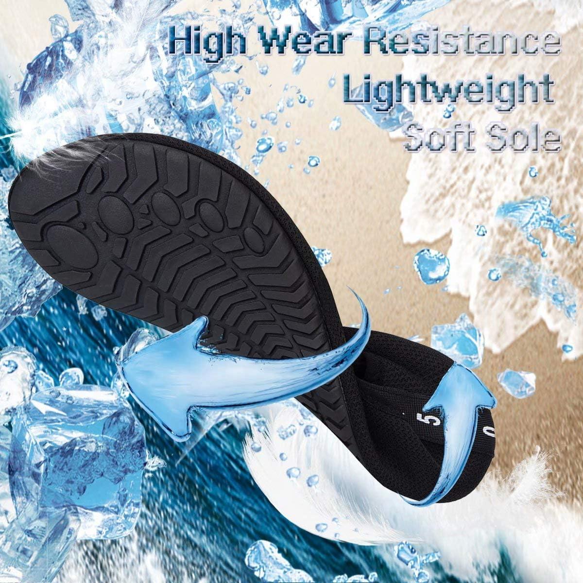 imageYALOX Water Shoes Womens Mens Outdoor Beach Swimming Aqua Socks QuickDry Barefoot Shoes Surfing Yoga Pool ExerciseXblblack