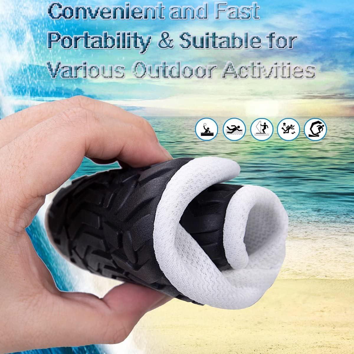 imageYALOX Water Shoes Womens Mens Outdoor Beach Swimming Aqua Socks QuickDry Barefoot Shoes Surfing Yoga Pool ExerciseXblwhite