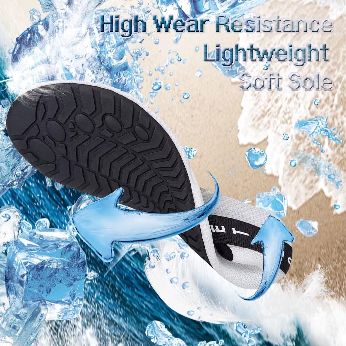 imageYALOX Water Shoes Womens Mens Outdoor Beach Swimming Aqua Socks QuickDry Barefoot Shoes Surfing Yoga Pool ExerciseXblwhite