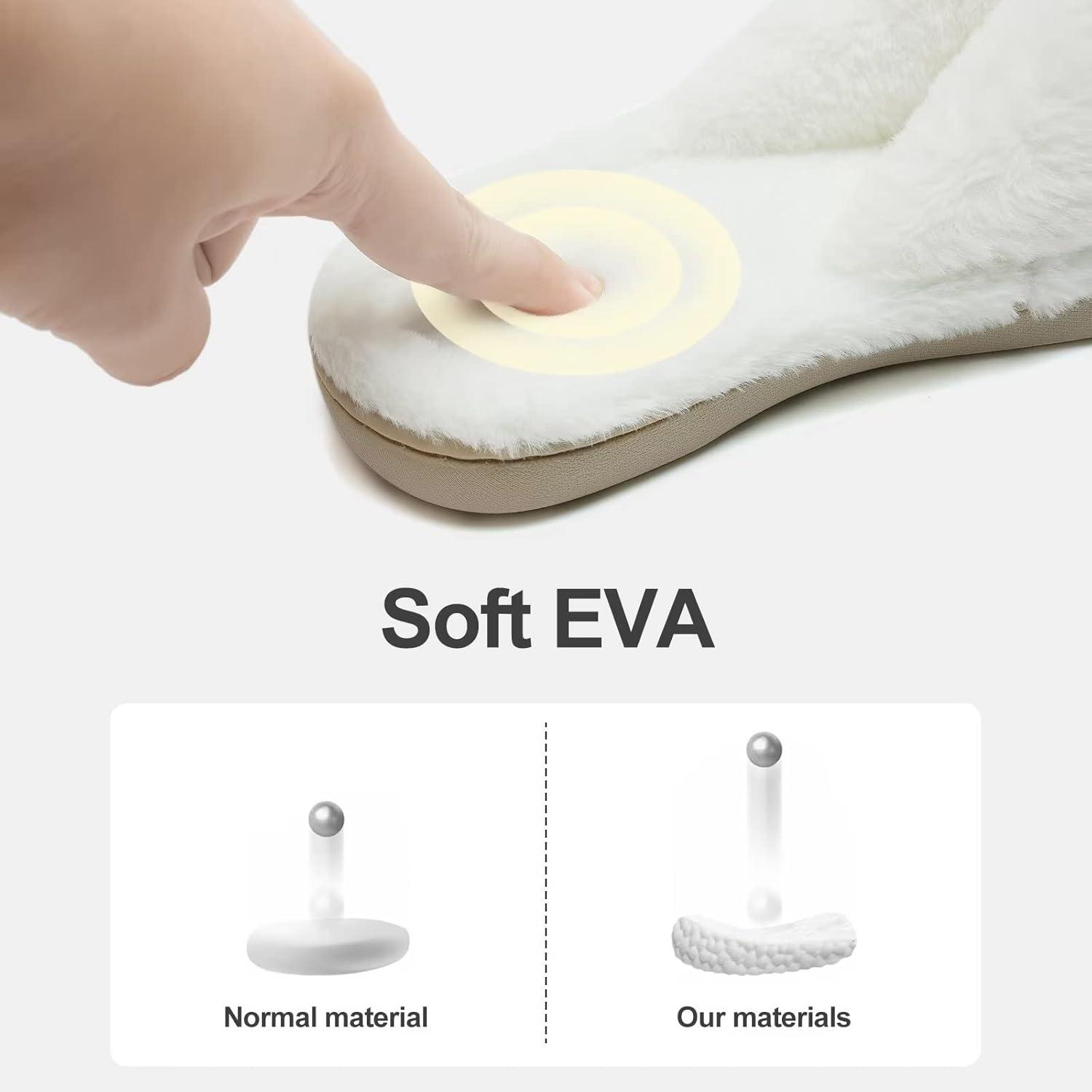 imageYALOX WomensSlippers Warm MemoryFoam Soft Plush OpenToe Thong FlipFlopsSlippers AntiSlip IndoorOutdoor BedroomHomeHouseShoes