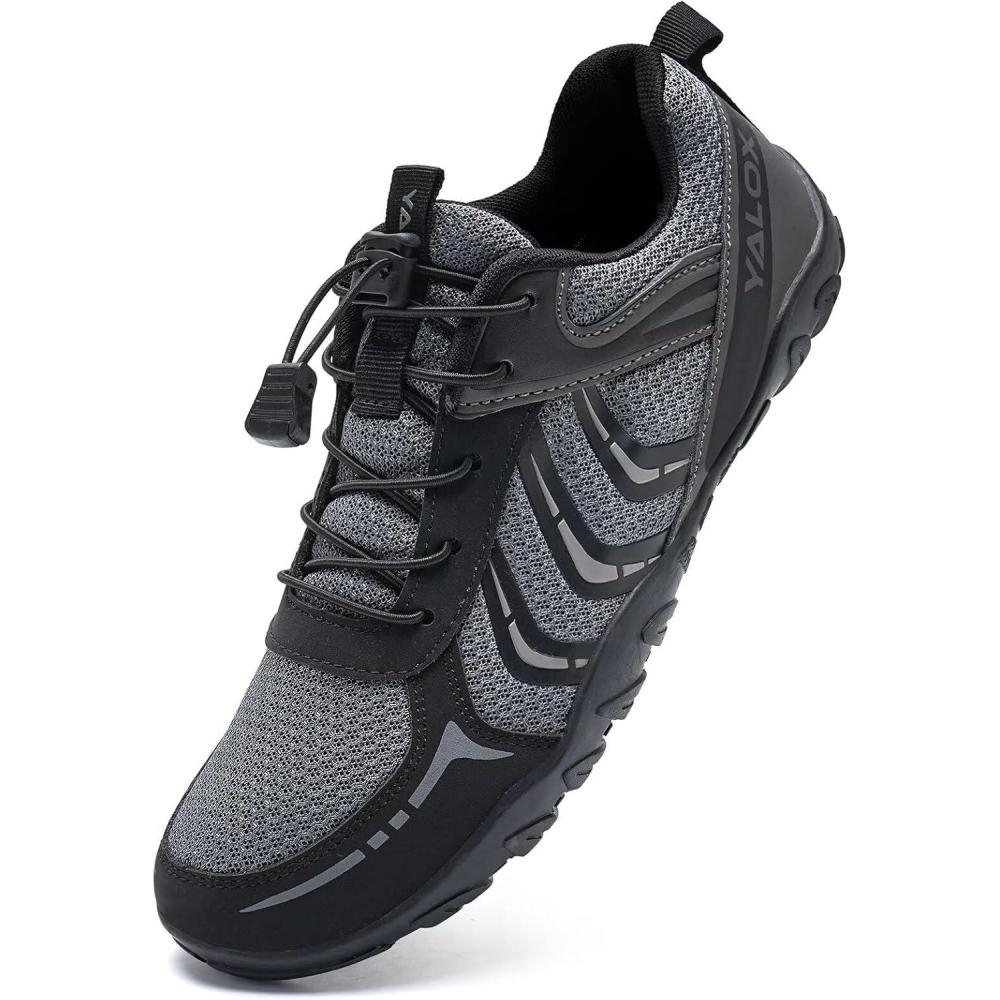 imageYALOX Water Shoes Mens Womens Swim Shoes Outdoor Beach Barefoot QuickDry Aqua Pool Socks Swimming Yoga Surfing Exercise741Dark Gray