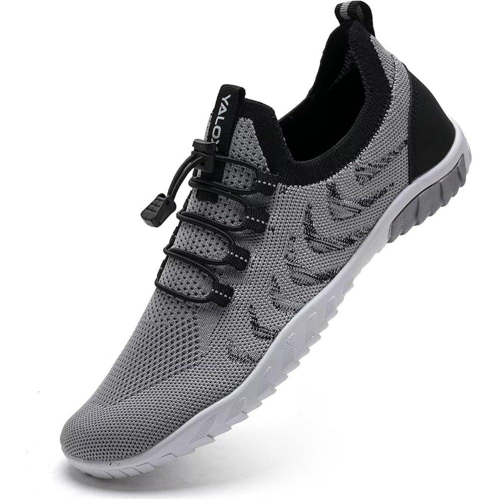imageYALOX Water Shoes Mens Womens Swim Shoes Outdoor Beach Barefoot QuickDry Aqua Pool Socks Swimming Yoga Surfing Exercise785Gray