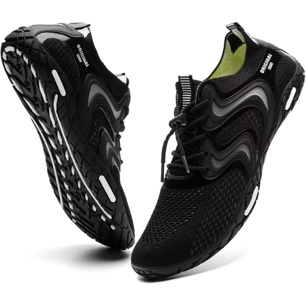 imageYALOX Water Shoes Mens Womens Swim Shoes Outdoor Beach Barefoot QuickDry Aqua Pool Socks Swimming Yoga Surfing ExerciseA021blackWhite