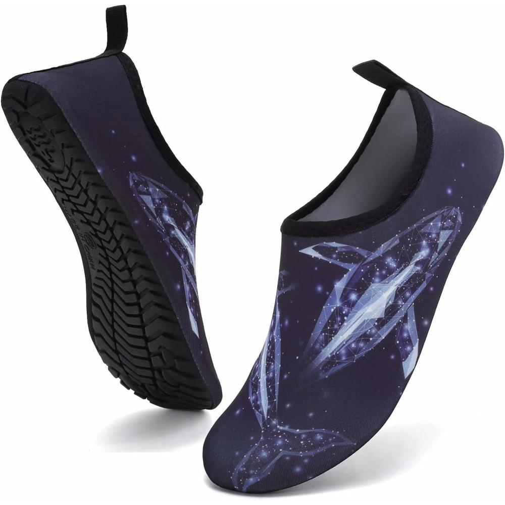 imageYALOX Water Shoes Womens Mens Outdoor Beach Swimming Aqua Socks QuickDry Barefoot Shoes Surfing Yoga Pool ExerciseFragment Whale