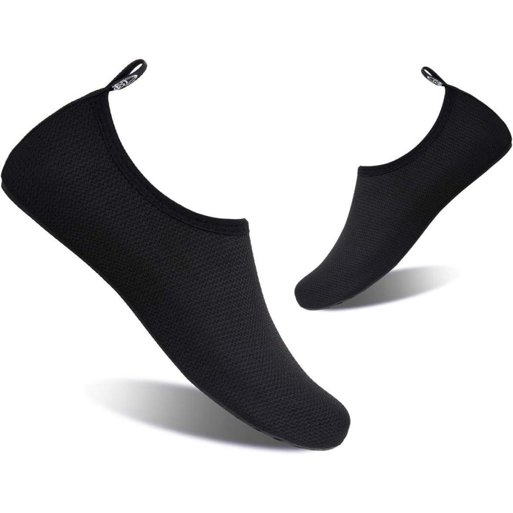 imageYALOX Water Shoes Womens Mens Outdoor Beach Swimming Aqua Socks QuickDry Barefoot Shoes Surfing Yoga Pool ExerciseXblblack
