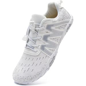 YALOX Water Shoes Men’s Women’s Swim Shoes Outdoor Beach Barefoot Quick-Dry Aqua Pool Socks Swimming Yoga Surfing Exercise(737/White)