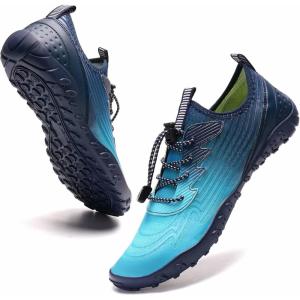 YALOX Water Shoes Men’s Women’s Swim Shoes Outdoor Beach Barefoot Quick-Dry Aqua Pool Socks Swimming Yoga Surfing Exercise(A-v14-light Blue)