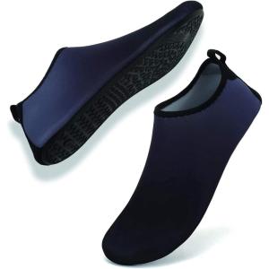 YALOX Water Shoes Women’s Men’s Outdoor Beach Swimming Aqua Socks Quick-Dry Barefoot Shoes Surfing Yoga Pool Exercise(Gradient/Black Blue)