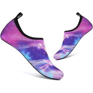 YALOX Water Shoes Women’s Men’s Outdoor Beach Swimming Aqua Socks Quick-Dry Barefoot Shoes Surfing Yoga Pool Exercise(Star Deer)