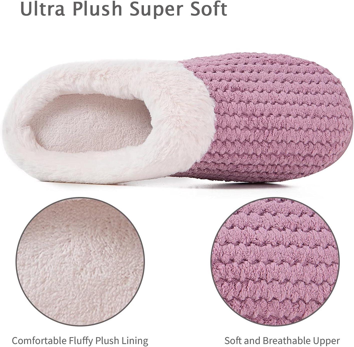 imageYALOX Slippers for Womens Warm Memory Foam AntiSlip House Shoes Comfortable Cotton Slippers Home Bedroom Shoes Indoor amp OutdoorWomens SlippersPink